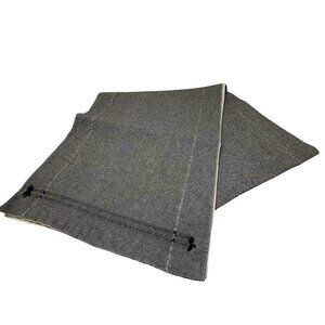 Hearth & Hand With Magnolia Gray Cotton Table Runner 72"x14" India Monochromatic